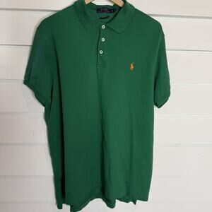 Polo Ralph Lauren Pima Cotton Stretch Mesh Green Men's Polo Shirt XL